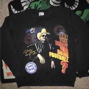 Vintage Monday Night Football 25th Anniversary Hank Williams Crewneck